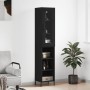 Aparador de madera contrachapada negro 34,5x34x180 cm de vidaXL, Aparadores - Ref: Foro24-3199370, Precio: 97,05 €, Descuento: %