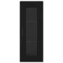 Schwarzes Sperrholz-Sideboard 34,5 x 34 x 180 cm von vidaXL, Sideboards - Ref: Foro24-3199370, Preis: 95,95 €, Rabatt: %