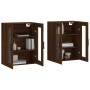 Armarios de pared 2 uds madera de ingeniería marrón roble von vidaXL, Sideboards - Ref: Foro24-3197968, Preis: 142,63 €, Raba...