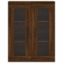 Armarios de pared 2 uds madera de ingeniería marrón roble von vidaXL, Sideboards - Ref: Foro24-3197968, Preis: 142,63 €, Raba...
