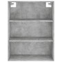 Hohes Sideboard aus betongrauem Sperrholz, 69,5 x 34 x 180 cm von vidaXL, Sideboards - Ref: Foro24-3189249, Preis: 128,93 €, ...