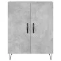 Aparador alto madera contrachapada gris hormigón 69,5x34x180 cm de vidaXL, Aparadores - Ref: Foro24-3189249, Precio: 121,51 €...