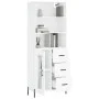 Aparador alto madera contrachapada blanco 69,5x34x180 cm de vidaXL, Aparadores - Ref: Foro24-3189517, Precio: 159,60 €, Descu...