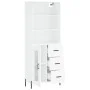 Aparador alto madera contrachapada blanco 69,5x34x180 cm de vidaXL, Aparadores - Ref: Foro24-3189517, Precio: 159,60 €, Descu...