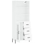 Tall white plywood sideboard 69.5x34x180 cm by vidaXL, Sideboards - Ref: Foro24-3189517, Price: 170,69 €, Discount: %