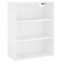 Hohes weißes Sperrholz-Sideboard 69,5 x 34 x 180 cm von vidaXL, Sideboards - Ref: Foro24-3189517, Preis: 170,69 €, Rabatt: %