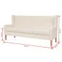2-piece sofa set cream white fabric by vidaXL, Sofas - Ref: Foro24-274929, Price: 612,26 €, Discount: %