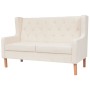 3-piece sofa set cream white fabric by vidaXL, Sofas - Ref: Foro24-274931, Price: 1,00 €, Discount: %