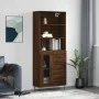 Hohes Sideboard aus braunem Eichensperrholz, 69,5 x 34 x 180 cm von vidaXL, Sideboards - Ref: Foro24-3189508, Preis: 150,52 €...