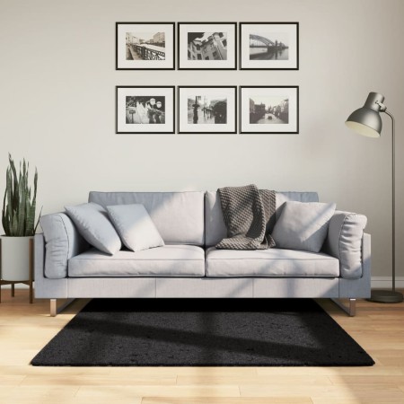 Alfombra de pelo corto OVIEDO negro 120x120 cm