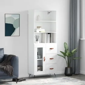 Aparador alto madera contrachapada blanco 69,5x34x180 cm von vidaXL, Sideboards - Ref: Foro24-3189477, Preis: 147,49 €, Rabat...