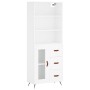 Aparador alto madera contrachapada blanco 69,5x34x180 cm de vidaXL, Aparadores - Ref: Foro24-3189477, Precio: 157,45 €, Descu...