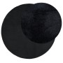 Alfombra de pelo corto OVIEDO negro Ø 120 cm