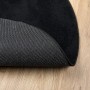 Alfombra de pelo corto OVIEDO negro Ø 120 cm
