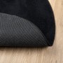 Alfombra de pelo corto OVIEDO negro Ø 200 cm