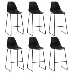 Taburetes de cocina 6 unidades plástico negro de vidaXL, Taburetes de cocina - Ref: Foro24-279654, Precio: 329,69 €, Descuent...