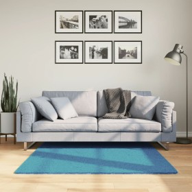 Alfombra de pelo corto OVIEDO turquesa 120x120 cm