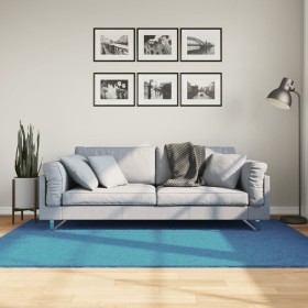 Alfombra de pelo corto OVIEDO turquesa 140x200 cm