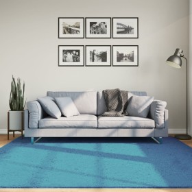 Alfombra de pelo corto OVIEDO turquesa 200x200 cm