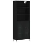 Tall black plywood sideboard 69.5x34x180 cm by vidaXL, Sideboards - Ref: Foro24-3189334, Price: 148,12 €, Discount: %