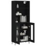 Aparador alto madera contrachapada negro 69,5x34x180 cm de vidaXL, Aparadores - Ref: Foro24-3189334, Precio: 157,65 €, Descue...