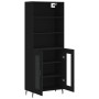 Aparador alto madera contrachapada negro 69,5x34x180 cm de vidaXL, Aparadores - Ref: Foro24-3189334, Precio: 157,65 €, Descue...