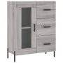 Aparador alto madera contrachapada gris sonoma 69,5x34x180 cm de vidaXL, Aparadores - Ref: Foro24-3189523, Precio: 160,54 €, ...