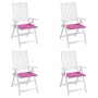 Gartenstuhlkissen 4 Stück rosa Stoff 40x40x3 cm von vidaXL, Kissen für Stühle und Sofas - Ref: Foro24-361027, Preis: 38,43 €,...