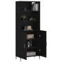 Aparador alto madera contrachapada negro 69,5x34x180 cm de vidaXL, Aparadores - Ref: Foro24-3189254, Precio: 137,89 €, Descue...