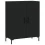 Aparador alto madera contrachapada negro 69,5x34x180 cm de vidaXL, Aparadores - Ref: Foro24-3189254, Precio: 137,89 €, Descue...