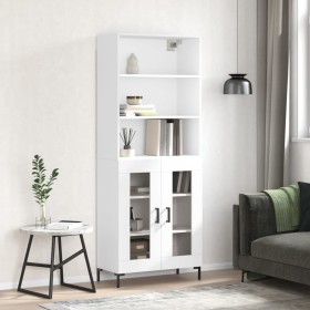 Aparador alto madera contrachapada blanco 69,5x34x180 cm de vidaXL, Aparadores - Ref: Foro24-3189317, Precio: 139,90 €, Descu...
