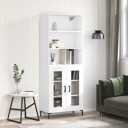 Aparador alto madera contrachapada blanco 69,5x34x180 cm de vidaXL, Aparadores - Ref: Foro24-3189317, Precio: 139,79 €, Descu...