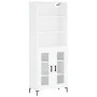 Tall white plywood sideboard 69.5x34x180 cm by vidaXL, Sideboards - Ref: Foro24-3189317, Price: 138,24 €, Discount: %