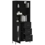Aparador alto madera contrachapada negro 69,5x34x180 cm de vidaXL, Aparadores - Ref: Foro24-3189518, Precio: 168,01 €, Descue...