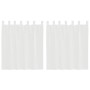 Cortinas de gasa con bolsillos para varillas 2 uds.