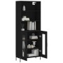 Hohes schwarzes Sperrholz-Sideboard 69,5 x 34 x 180 cm von vidaXL, Sideboards - Ref: Foro24-3189326, Preis: 159,94 €, Rabatt: %