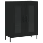 Aparador alto madera contrachapada negro 69,5x34x180 cm de vidaXL, Aparadores - Ref: Foro24-3189326, Precio: 152,59 €, Descue...