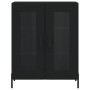 Hohes schwarzes Sperrholz-Sideboard 69,5 x 34 x 180 cm von vidaXL, Sideboards - Ref: Foro24-3189326, Preis: 159,94 €, Rabatt: %