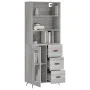 Aparador alto madera contrachapada gris sonoma 69,5x34x180 cm de vidaXL, Aparadores - Ref: Foro24-3189483, Precio: 147,46 €, ...