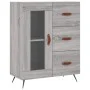 Aparador alto madera contrachapada gris sonoma 69,5x34x180 cm de vidaXL, Aparadores - Ref: Foro24-3189483, Precio: 147,46 €, ...
