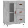 Aparador alto madera contrachapada gris hormigón 69,5x34x180 cm de vidaXL, Aparadores - Ref: Foro24-3189481, Precio: 152,02 €...