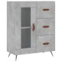 Hohes Sideboard aus betongrauem Sperrholz, 69,5 x 34 x 180 cm von vidaXL, Sideboards - Ref: Foro24-3189481, Preis: 142,43 €, ...