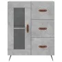 Hohes Sideboard aus betongrauem Sperrholz, 69,5 x 34 x 180 cm von vidaXL, Sideboards - Ref: Foro24-3189481, Preis: 142,43 €, ...
