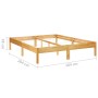 Estructura de cama de madera maciza de roble 180x200 cm