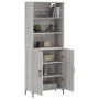 Aparador alto madera contrachapada gris sonoma 69,5x34x180 cm de vidaXL, Aparadores - Ref: Foro24-3189259, Precio: 127,47 €, ...