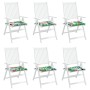 Garden chair cushions 6 pcs multicolored fabric 40x40x3 cm by vidaXL, Cushions for chairs and sofas - Ref: Foro24-361019, Pri...