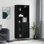 Aparador alto madera contrachapada negro 69,5x34x180 cm de vidaXL, Aparadores - Ref: Foro24-3189502, Precio: 156,15 €, Descue...