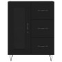 Aparador alto madera contrachapada negro 69,5x34x180 cm de vidaXL, Aparadores - Ref: Foro24-3189502, Precio: 157,53 €, Descue...