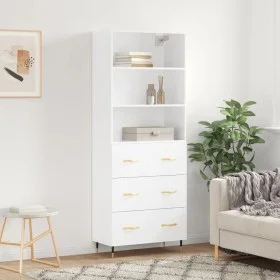 Hohes Sideboard Sperrholz weiß 69,5x34x180 cm von vidaXL, Sideboards - Ref: Foro24-3189357, Preis: 148,82 €, Rabatt: %