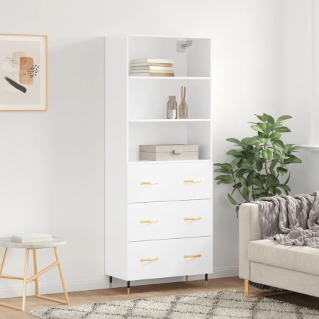 Hohes Sideboard Sperrholz weiß 69,5x34x180 cm von vidaXL, Sideboards - Ref: Foro24-3189357, Preis: 150,55 €, Rabatt: %